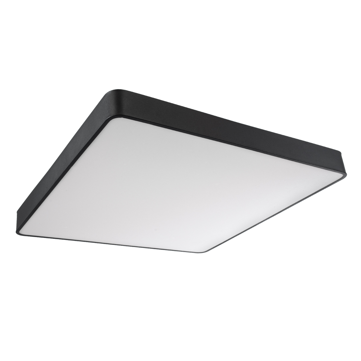 LEDTM® KAMALA 61210-S Μοντέρνο Φωτιστικό Οροφής LED 100W 10000lm 120° AC 220-240V IP20 Ρυθμιζόμενο Λευκό CCT με Χειριστήριο από 2700K έως 6000K Dimmable - Lumileds SMD Chip - Μαύρο Ματ - Μ80 x Π80 x Υ8cm - 3 Χρόνια Εγγύηση - Image 3
