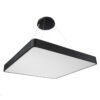 LEDTM® KAMALA 61210-S Μοντέρνο Φωτιστικό Οροφής LED 100W 10000lm 120° AC 220-240V IP20 Ρυθμιζόμενο Λευκό CCT με Χειριστήριο από 2700K έως 6000K Dimmable - Lumileds SMD Chip - Μαύρο Ματ - Μ80 x Π80 x Υ8cm - 3 Χρόνια Εγγύηση - Image 8