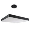 LEDTM® KAMALA 61210-S Μοντέρνο Φωτιστικό Οροφής LED 100W 10000lm 120° AC 220-240V IP20 Ρυθμιζόμενο Λευκό CCT με Χειριστήριο από 2700K έως 6000K Dimmable - Lumileds SMD Chip - Μαύρο Ματ - Μ80 x Π80 x Υ8cm - 3 Χρόνια Εγγύηση - Image 9