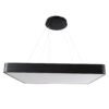 LEDTM® KAMALA 61210-S Μοντέρνο Φωτιστικό Οροφής LED 100W 10000lm 120° AC 220-240V IP20 Ρυθμιζόμενο Λευκό CCT με Χειριστήριο από 2700K έως 6000K Dimmable - Lumileds SMD Chip - Μαύρο Ματ - Μ80 x Π80 x Υ8cm - 3 Χρόνια Εγγύηση - Image 10