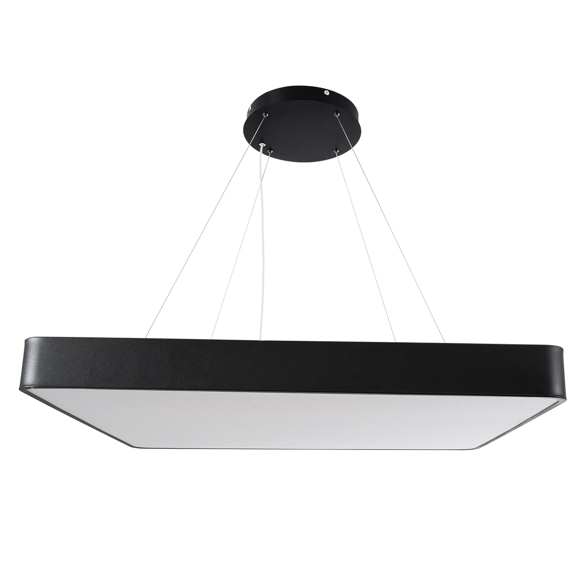 LEDTM® KAMALA 61210-P Μοντέρνο Κρεμαστό Φωτιστικό Οροφής LED 100W 10000lm 120° AC 220-240V IP20 Ρυθμιζόμενο Λευκό CCT με Χειριστήριο από 2700K έως 6000K Dimmable - Lumileds SMD Chip - Μαύρο Ματ - Μ80 x Π80 x Υ8cm - 3 Χρόνια Εγγύηση - Image 5