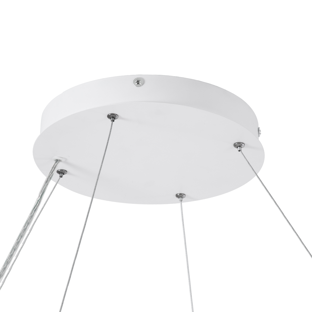 LEDTM® KAMALA 61211-P Μοντέρνο Κρεμαστό Φωτιστικό Οροφής LED 100W 11020lm 120° AC 220-240V IP20 Ρυθμιζόμενο Λευκό CCT με Χειριστήριο από 2700K έως 6000K Dimmable - Lumileds SMD Chip - Λευκό Ματ - Μ80 x Π80 x Υ8cm - 3 Χρόνια Εγγύηση - Image 15