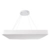 LEDTM® KAMALA 61211-S Μοντέρνο Φωτιστικό Οροφής LED 100W 11020lm 120° AC 220-240V IP20 Ρυθμιζόμενο Λευκό CCT με Χειριστήριο από 2700K έως 6000K Dimmable - Lumileds SMD Chip - Λευκό Ματ - Μ80 x Π80 x Υ8cm - 3 Χρόνια Εγγύηση - Image 10