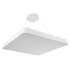 LEDTM® KAMALA 61211-P Μοντέρνο Κρεμαστό Φωτιστικό Οροφής LED 100W 11020lm 120° AC 220-240V IP20 Ρυθμιζόμενο Λευκό CCT με Χειριστήριο από 2700K έως 6000K Dimmable - Lumileds SMD Chip - Λευκό Ματ - Μ80 x Π80 x Υ8cm - 3 Χρόνια Εγγύηση - Image 3