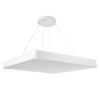 LEDTM® KAMALA 61211-P Μοντέρνο Κρεμαστό Φωτιστικό Οροφής LED 100W 11020lm 120° AC 220-240V IP20 Ρυθμιζόμενο Λευκό CCT με Χειριστήριο από 2700K έως 6000K Dimmable - Lumileds SMD Chip - Λευκό Ματ - Μ80 x Π80 x Υ8cm - 3 Χρόνια Εγγύηση - Image 4