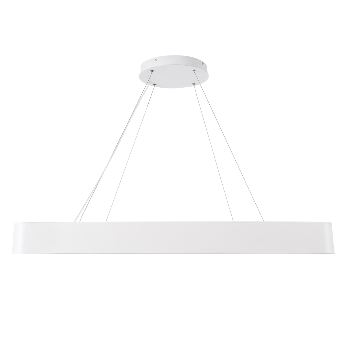 LEDTM® KAMALA 61211-P Μοντέρνο Κρεμαστό Φωτιστικό Οροφής LED 100W 11020lm 120° AC 220-240V IP20 Ρυθμιζόμενο Λευκό CCT με Χειριστήριο από 2700K έως 6000K Dimmable - Lumileds SMD Chip - Λευκό Ματ - Μ80 x Π80 x Υ8cm - 3 Χρόνια Εγγύηση - Image 6