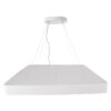 LEDTM® KAMALA 61211-P Μοντέρνο Κρεμαστό Φωτιστικό Οροφής LED 100W 11020lm 120° AC 220-240V IP20 Ρυθμιζόμενο Λευκό CCT με Χειριστήριο από 2700K έως 6000K Dimmable - Lumileds SMD Chip - Λευκό Ματ - Μ80 x Π80 x Υ8cm - 3 Χρόνια Εγγύηση - Image 7