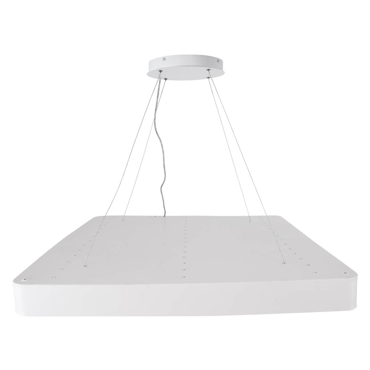 LEDTM® KAMALA 61211-P Μοντέρνο Κρεμαστό Φωτιστικό Οροφής LED 100W 11020lm 120° AC 220-240V IP20 Ρυθμιζόμενο Λευκό CCT με Χειριστήριο από 2700K έως 6000K Dimmable - Lumileds SMD Chip - Λευκό Ματ - Μ80 x Π80 x Υ8cm - 3 Χρόνια Εγγύηση - Image 7
