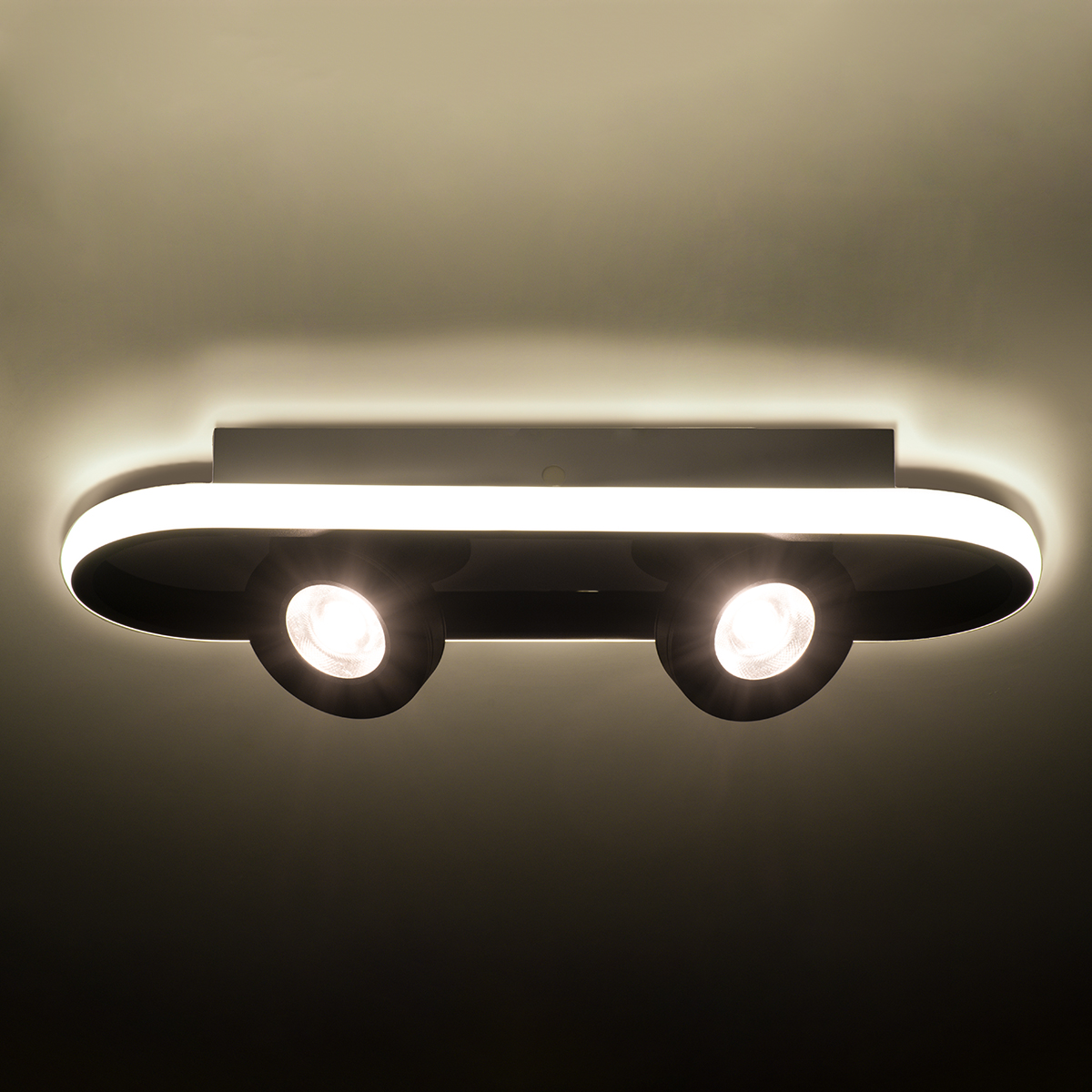 LEDTM® NESPO 61212 Μοντέρνο Φωτιστικό Οροφής LED 36W 4032lm 360° & 45° AC 220-240V IP20 Ρυθμιζόμενο Λευκό CCT με On/Off 2700K/4500K/6000K - Lumileds SMD Chip - Μαύρο Ματ - Μ40 x Π13 x Υ6.5cm - 3 Χρόνια Εγγύηση - Image 12