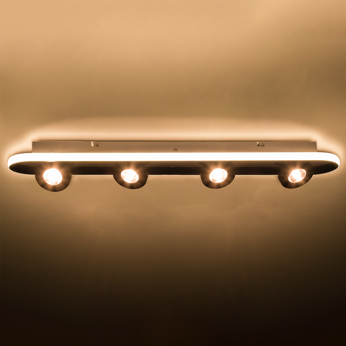 LEDTM® NESPO 61214 Μοντέρνο Φωτιστικό Οροφής LED 48W 5376lm 360° & 45° AC 220-240V IP20 Ρυθμιζόμενο Λευκό CCT με On/Off 2700K/4500K/6000K - Lumileds SMD Chip - Μαύρο Ματ - Μ80 x Π13 x Υ6.5cm - 3 Χρόνια Εγγύηση - Image 11