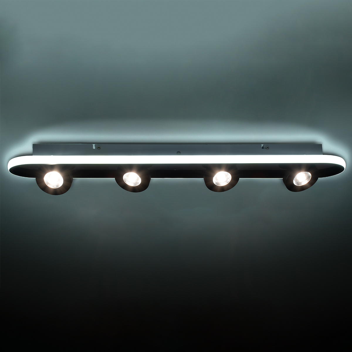 LEDTM® NESPO 61214 Μοντέρνο Φωτιστικό Οροφής LED 48W 5376lm 360° & 45° AC 220-240V IP20 Ρυθμιζόμενο Λευκό CCT με On/Off 2700K/4500K/6000K - Lumileds SMD Chip - Μαύρο Ματ - Μ80 x Π13 x Υ6.5cm - 3 Χρόνια Εγγύηση - Image 13