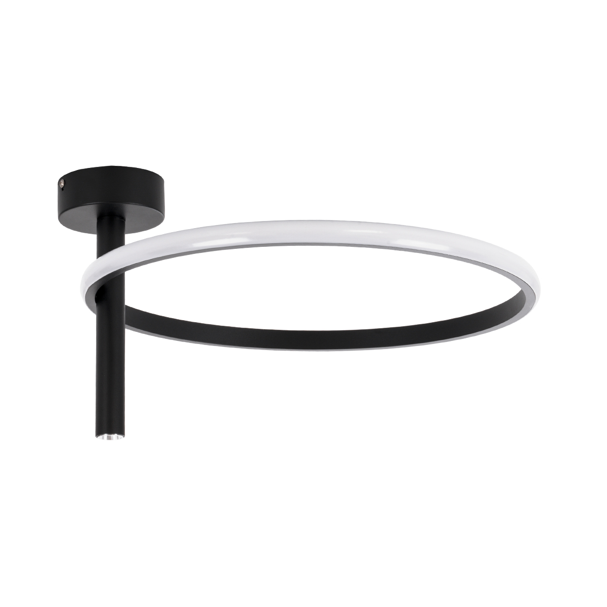 LEDTM® VERONA 61220 Μοντέρνο Φωτιστικό Οροφής LED 24W 2688lm 360° AC 220-240V IP20 Ρυθμιζόμενο Λευκό CCT με On/Off 2700K/4500K/6000K - Lumileds SMD Chip - Μαύρο Ματ - Μ40 x Π40 x Υ23cm - 3 Χρόνια Εγγύηση - Image 3