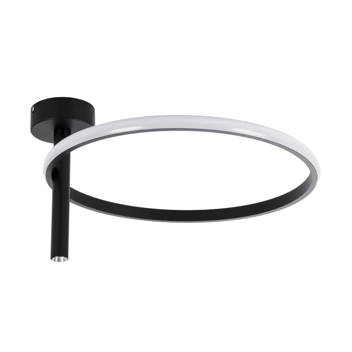 LEDTM® VERONA 61220 Μοντέρνο Φωτιστικό Οροφής LED 24W 2688lm 360° AC 220-240V IP20 Ρυθμιζόμενο Λευκό CCT με On/Off 2700K/4500K/6000K - Lumileds SMD Chip - Μαύρο Ματ - Μ40 x Π40 x Υ23cm - 3 Χρόνια Εγγύηση - Image 5