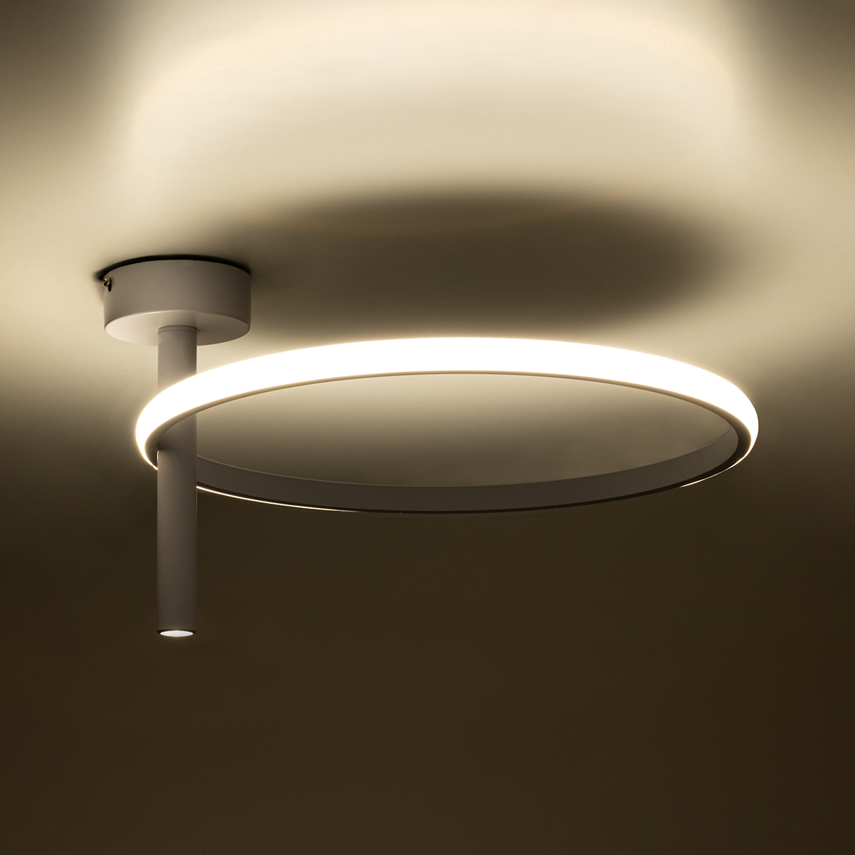 LEDTM® VERONA 61221 Μοντέρνο Φωτιστικό Οροφής LED 24W 2688lm 360° AC 220-240V IP20 Ρυθμιζόμενο Λευκό CCT με On/Off 2700K/4500K/6000K - Lumileds SMD Chip - Λευκό Ματ - Μ40 x Π40 x Υ23cm - 3 Χρόνια Εγγύηση - Image 8