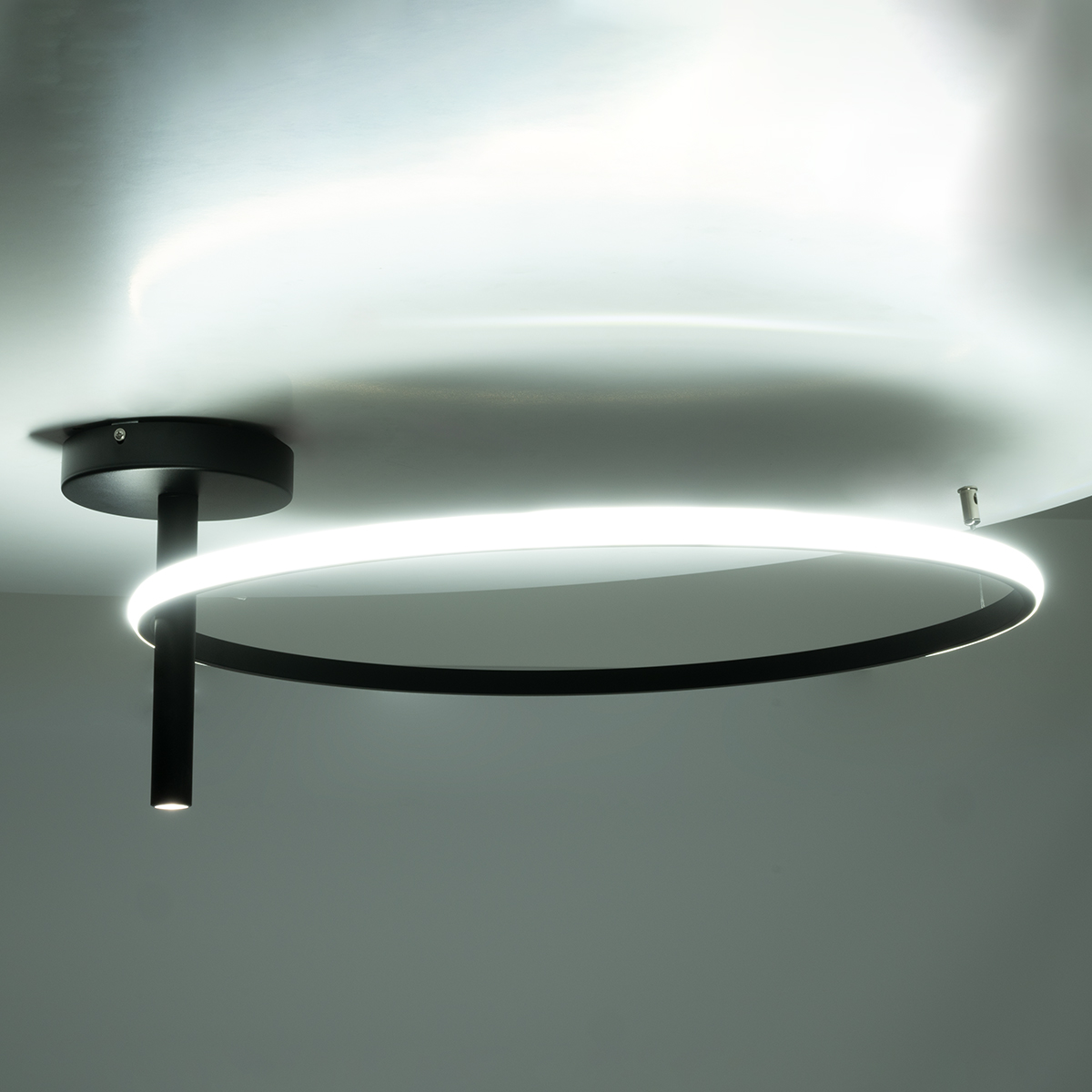 LEDTM® VERONA 61223 Μοντέρνο Φωτιστικό Οροφής LED 36W 4032lm 360° AC 220-240V IP20 Ρυθμιζόμενο Λευκό CCT με On/Off 2700K/4500K/6000K - Lumileds SMD Chip - Μαύρο Ματ - Μ60 x Π60 x Υ23cm - 3 Χρόνια Εγγύηση - Image 10