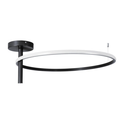 Alternative view of LEDTM® VERONA 61223 Μοντέρνο Φωτιστικό Οροφής LED 36W 4032lm 360° AC 220-240V IP20 Ρυθμιζόμενο Λευκό CCT με On/Off 2700K/4500K/6000K - Lumileds SMD Chip - Μαύρο Ματ - Μ60 x Π60 x Υ23cm - 3 Χρόνια Εγγύηση