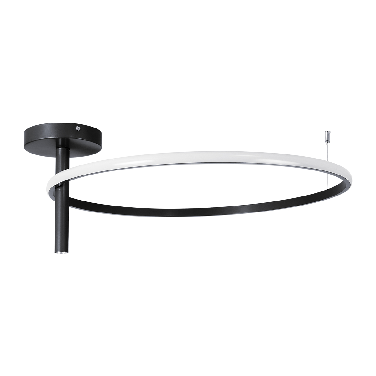 LEDTM® VERONA 61223 Μοντέρνο Φωτιστικό Οροφής LED 36W 4032lm 360° AC 220-240V IP20 Ρυθμιζόμενο Λευκό CCT με On/Off 2700K/4500K/6000K - Lumileds SMD Chip - Μαύρο Ματ - Μ60 x Π60 x Υ23cm - 3 Χρόνια Εγγύηση - Image 2
