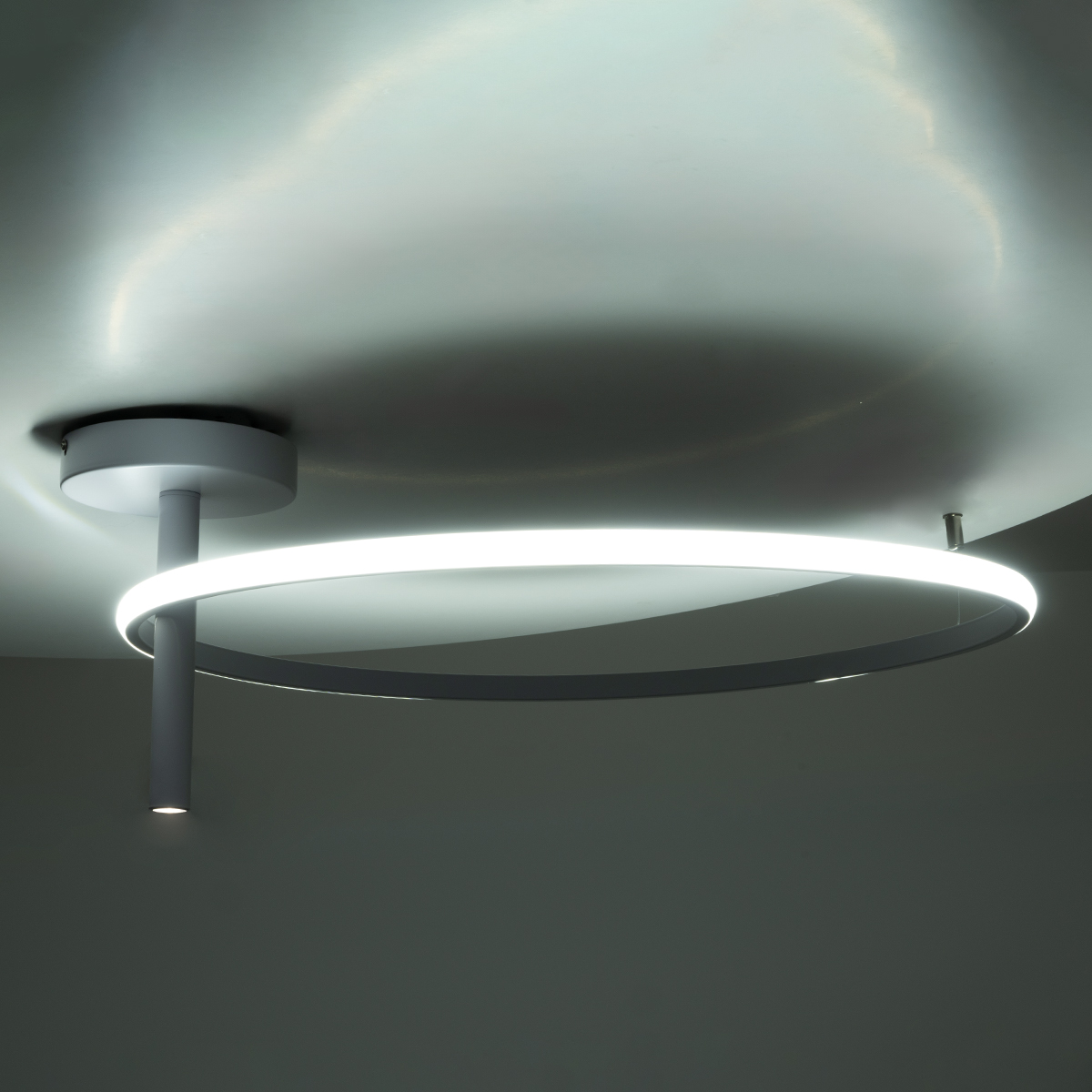 LEDTM® VERONA 61224 Μοντέρνο Φωτιστικό Οροφής LED 36W 4032lm 360° AC 220-240V IP20 Ρυθμιζόμενο Λευκό CCT με On/Off 2700K/4500K/6000K - Lumileds SMD Chip - Λευκό Ματ - Μ60 x Π60 x Υ23cm - 3 Χρόνια Εγγύηση - Image 10
