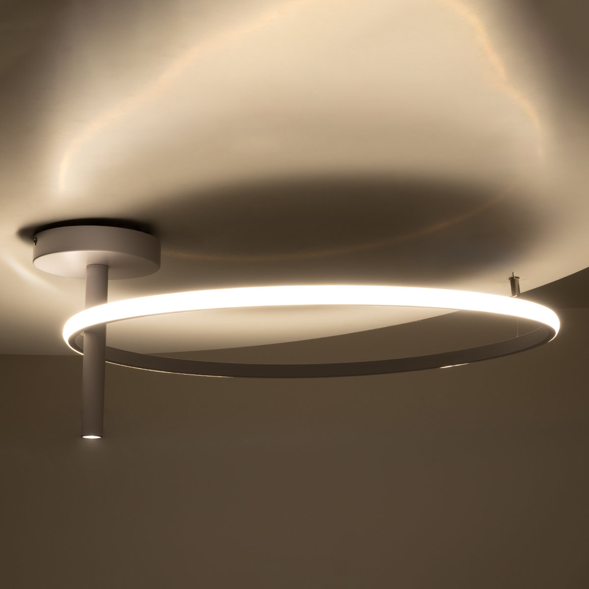 LEDTM® VERONA 61224 Μοντέρνο Φωτιστικό Οροφής LED 36W 4032lm 360° AC 220-240V IP20 Ρυθμιζόμενο Λευκό CCT με On/Off 2700K/4500K/6000K - Lumileds SMD Chip - Λευκό Ματ - Μ60 x Π60 x Υ23cm - 3 Χρόνια Εγγύηση - Image 9