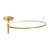 LEDTM® VERONA 61225 Μοντέρνο Φωτιστικό Οροφής LED 36W 4032lm 360° AC 220-240V IP20 Ρυθμιζόμενο Λευκό CCT με On/Off 2700K/4500K/6000K - Lumileds SMD Chip - Χρυσό Βούρτσας - Μ60 x Π60 x Υ23cm - 3 Χρόνια Εγγύηση - Image 3