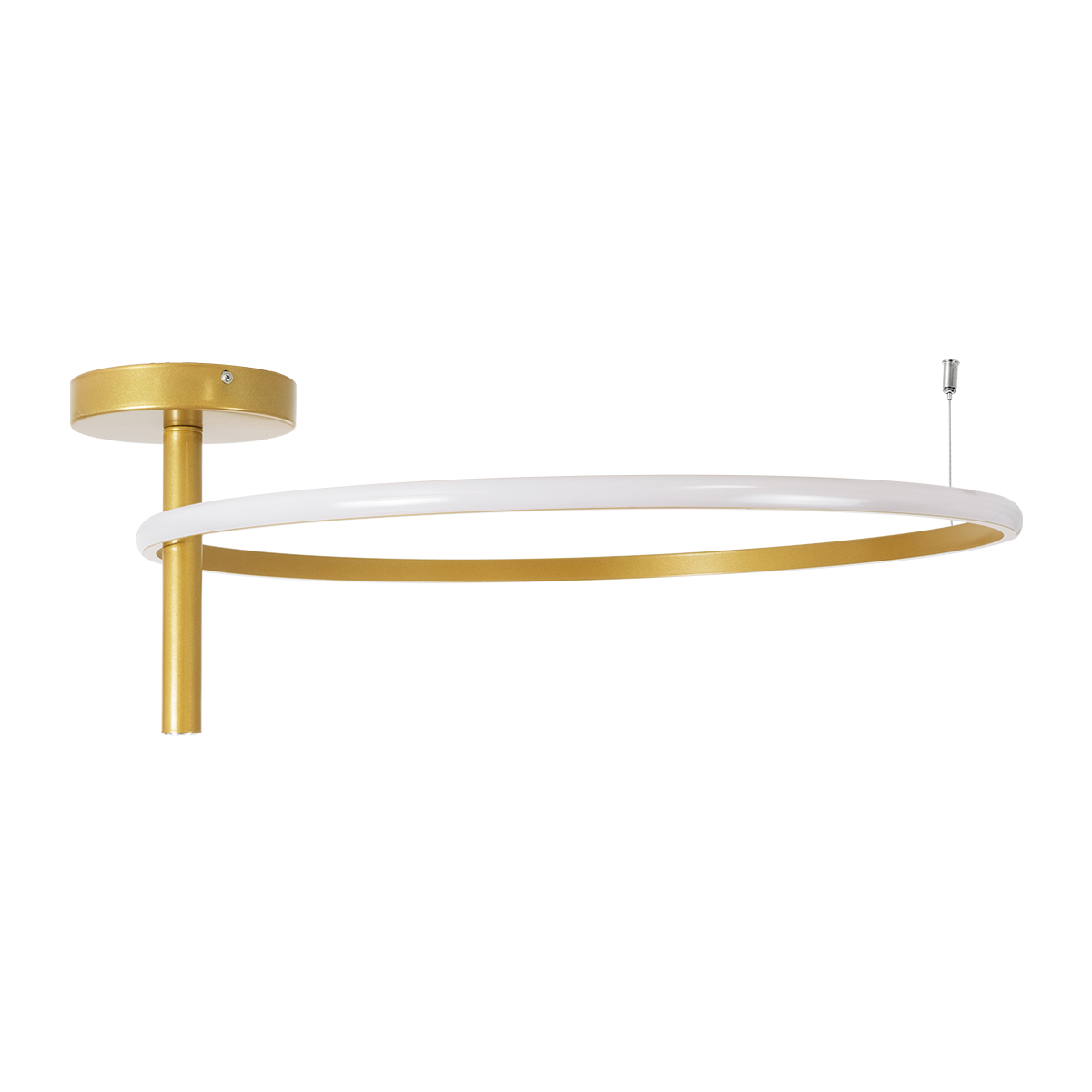 LEDTM® VERONA 61225 Μοντέρνο Φωτιστικό Οροφής LED 36W 4032lm 360° AC 220-240V IP20 Ρυθμιζόμενο Λευκό CCT με On/Off 2700K/4500K/6000K - Lumileds SMD Chip - Χρυσό Βούρτσας - Μ60 x Π60 x Υ23cm - 3 Χρόνια Εγγύηση - Image 4