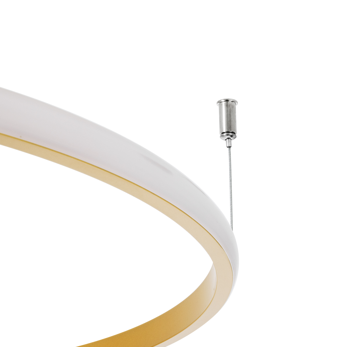 LEDTM® VERONA 61225 Μοντέρνο Φωτιστικό Οροφής LED 36W 4032lm 360° AC 220-240V IP20 Ρυθμιζόμενο Λευκό CCT με On/Off 2700K/4500K/6000K - Lumileds SMD Chip - Χρυσό Βούρτσας - Μ60 x Π60 x Υ23cm - 3 Χρόνια Εγγύηση - Image 8