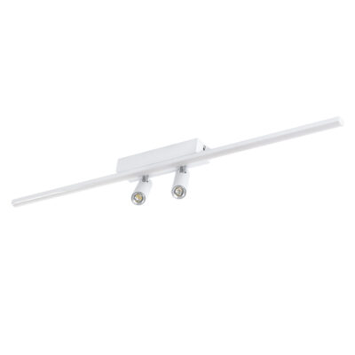 Alternative view of LEDTM® BARETTI 61227 Μοντέρνο Φωτιστικό Οροφής LED 24W 2688lm 160° & 45° AC 220-240V IP20 Ρυθμιζόμενο Λευκό CCT με On/Off 2700K/4500K/6000K - Lumileds SMD Chip - Λευκό Ματ - Μ80 x Π5 x Υ15cm - 3 Χρόνια Εγγύηση