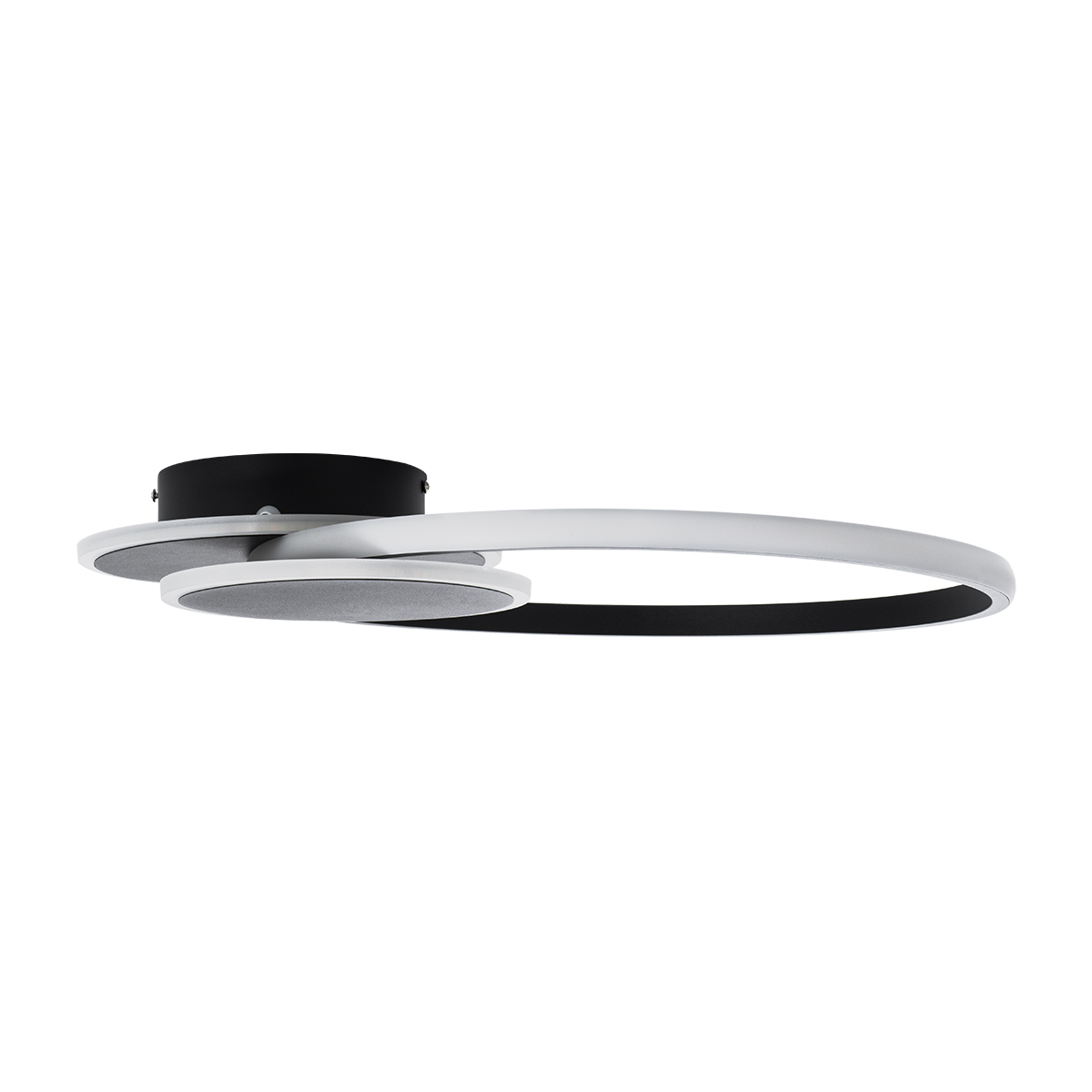 LEDTM® CIRCUO 61229 Μοντέρνο Φωτιστικό Οροφής LED 75W 8400lm 360° AC 220-240V IP20 Ρυθμιζόμενο Λευκό CCT με Χειριστήριο από 2700K έως 6000K Dimmable - Lumileds SMD Chip - Μαύρο Ματ - Μ53 x Π42.5 x Υ9cm - 3 Χρόνια Εγγύηση - Image 4