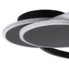 LEDTM® CIRCUO 61229 Μοντέρνο Φωτιστικό Οροφής LED 75W 8400lm 360° AC 220-240V IP20 Ρυθμιζόμενο Λευκό CCT με Χειριστήριο από 2700K έως 6000K Dimmable - Lumileds SMD Chip - Μαύρο Ματ - Μ53 x Π42.5 x Υ9cm - 3 Χρόνια Εγγύηση - Image 6