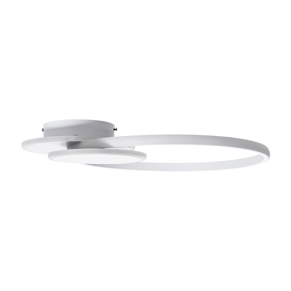 LEDTM® CIRCUO 61230 Μοντέρνο Φωτιστικό Οροφής LED 75W 8400lm 360° AC 220-240V IP20 Ρυθμιζόμενο Λευκό CCT με Χειριστήριο από 2700K έως 6000K Dimmable - Lumileds SMD Chip - Λευκό Ματ - Μ53 x Π42.5 x Υ9cm - 3 Χρόνια Εγγύηση - Image 4