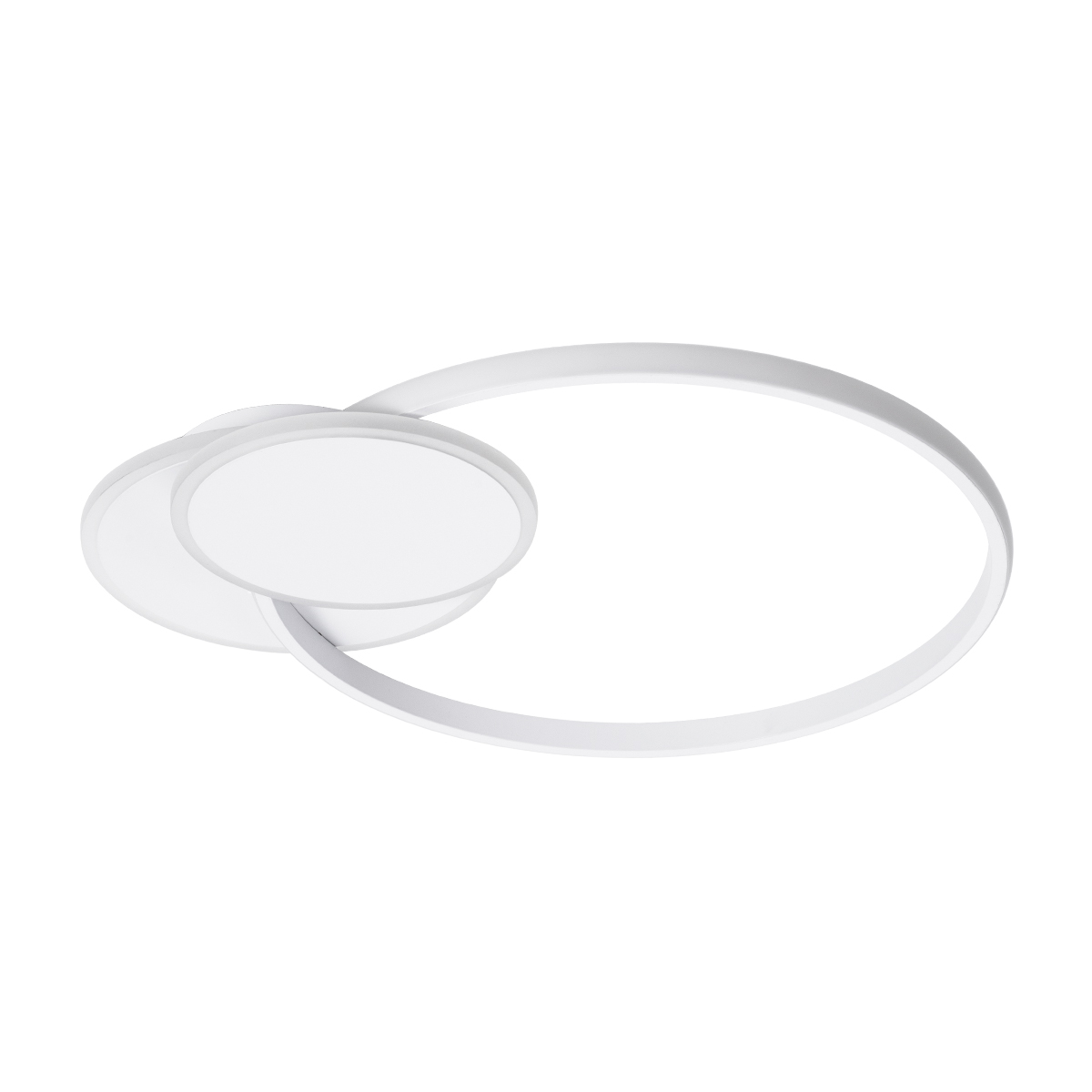 LEDTM® CIRCUO 61230 Μοντέρνο Φωτιστικό Οροφής LED 75W 8400lm 360° AC 220-240V IP20 Ρυθμιζόμενο Λευκό CCT με Χειριστήριο από 2700K έως 6000K Dimmable - Lumileds SMD Chip - Λευκό Ματ - Μ53 x Π42.5 x Υ9cm - 3 Χρόνια Εγγύηση - Image 5