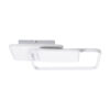 LEDTM® SQUARO 61232 Μοντέρνο Φωτιστικό Οροφής LED 75W 8400lm 360° AC 220-240V IP20 Ρυθμιζόμενο Λευκό CCT με Χειριστήριο από 2700K έως 6000K Dimmable - Lumileds SMD Chip - Λευκό Ματ - Μ48.5 x Π51 x Υ9cm - 3 Χρόνια Εγγύηση - Image 3