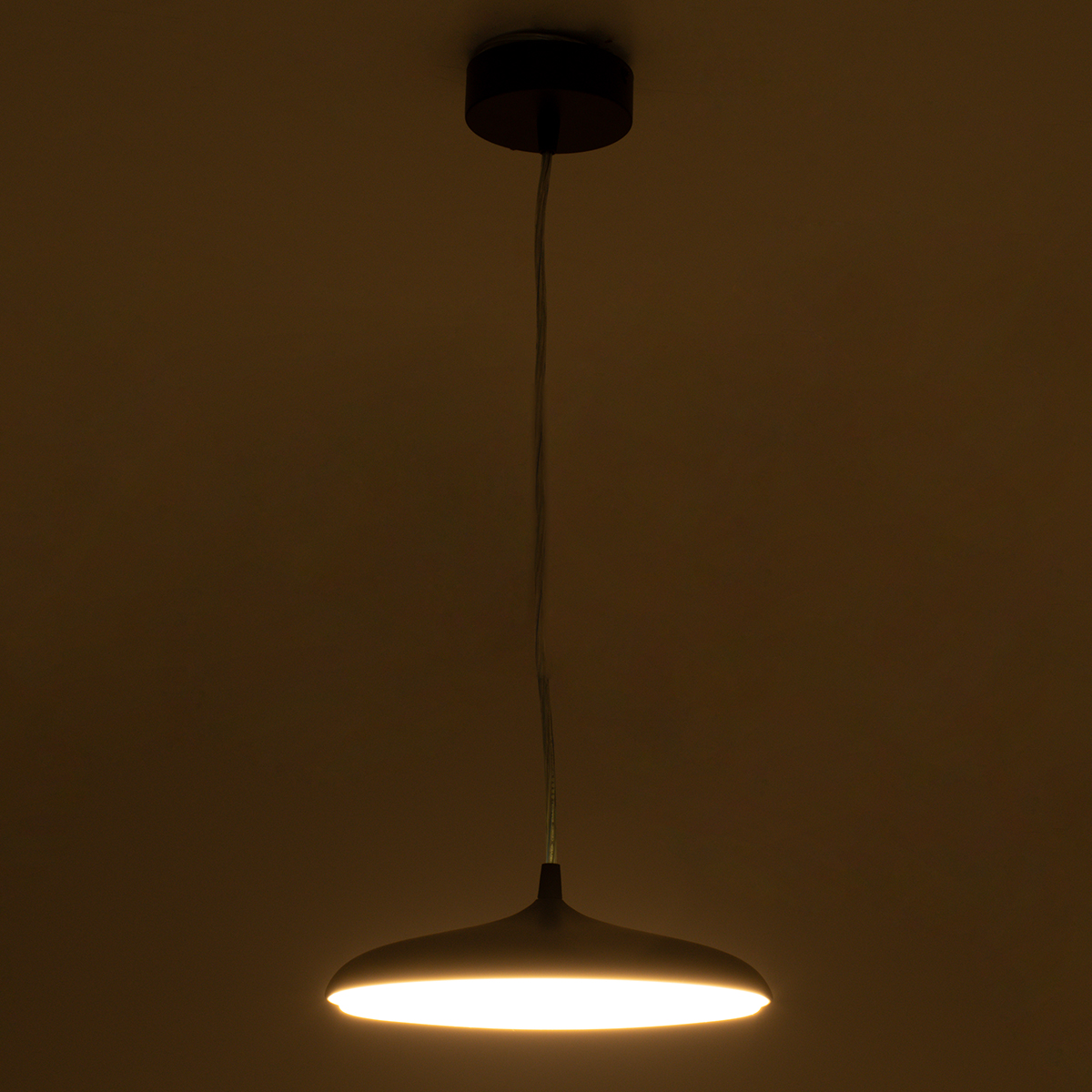 LEDTM® BARON 61251 Μοντέρνο Κρεμαστό Φωτιστικό Οροφής LED 12W 1440lm 120° AC 220-240V IP20 Ρυθμιζόμενο Λευκό CCT με On/Off 2700K/4500K/6000K - Lumileds SMD Chip - Μαύρο Ματ - Μ25 x Π25 x Υ8cm - 3 Χρόνια Εγγύηση - Image 8