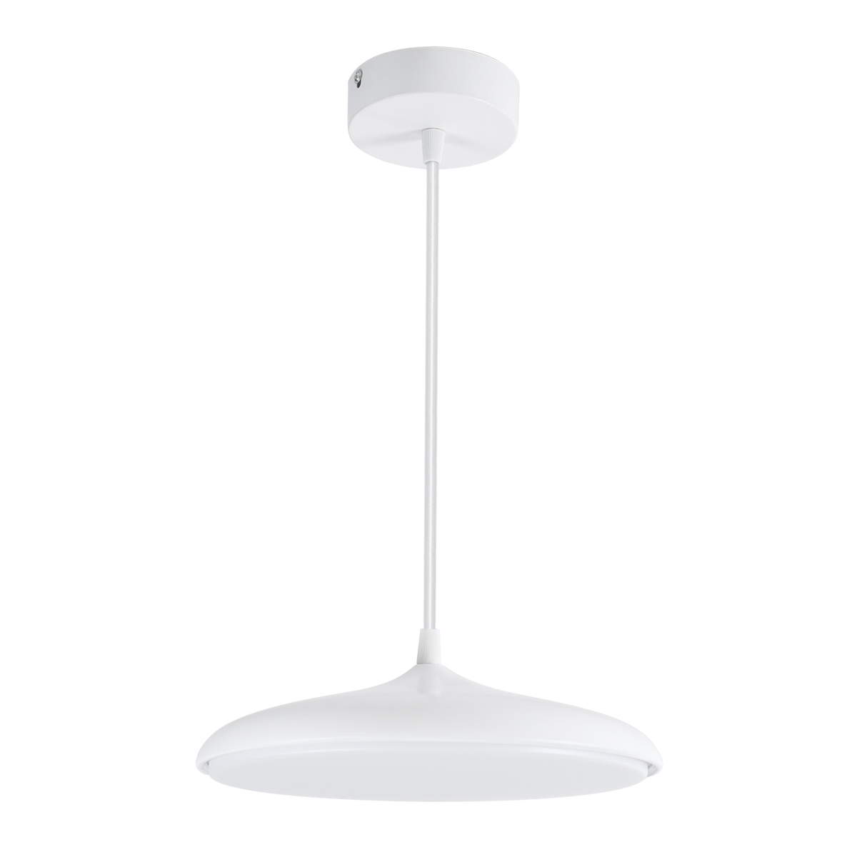 LEDTM® BARON 61252 Μοντέρνο Κρεμαστό Φωτιστικό Οροφής LED 12W 1440lm 120° AC 220-240V IP20 Ρυθμιζόμενο Λευκό CCT με On/Off 2700K/4500K/6000K - Lumileds SMD Chip - Λευκό Ματ - Μ25 x Π25 x Υ8cm - 3 Χρόνια Εγγύηση - Image 3