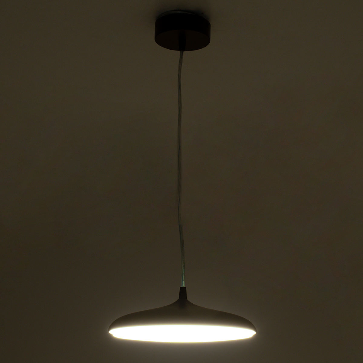 LEDTM® BARON 61252 Μοντέρνο Κρεμαστό Φωτιστικό Οροφής LED 12W 1440lm 120° AC 220-240V IP20 Ρυθμιζόμενο Λευκό CCT με On/Off 2700K/4500K/6000K - Lumileds SMD Chip - Λευκό Ματ - Μ25 x Π25 x Υ8cm - 3 Χρόνια Εγγύηση - Image 9