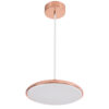 LEDTM® BARON 61253 Μοντέρνο Κρεμαστό Φωτιστικό Οροφής LED 12W 1440lm 120° AC 220-240V IP20 Ρυθμιζόμενο Λευκό CCT με On/Off 2700K/4500K/6000K - Lumileds SMD Chip - Ροζ Χρυσό - Μ25 x Π25 x Υ8cm - 3 Χρόνια Εγγύηση - Image 5