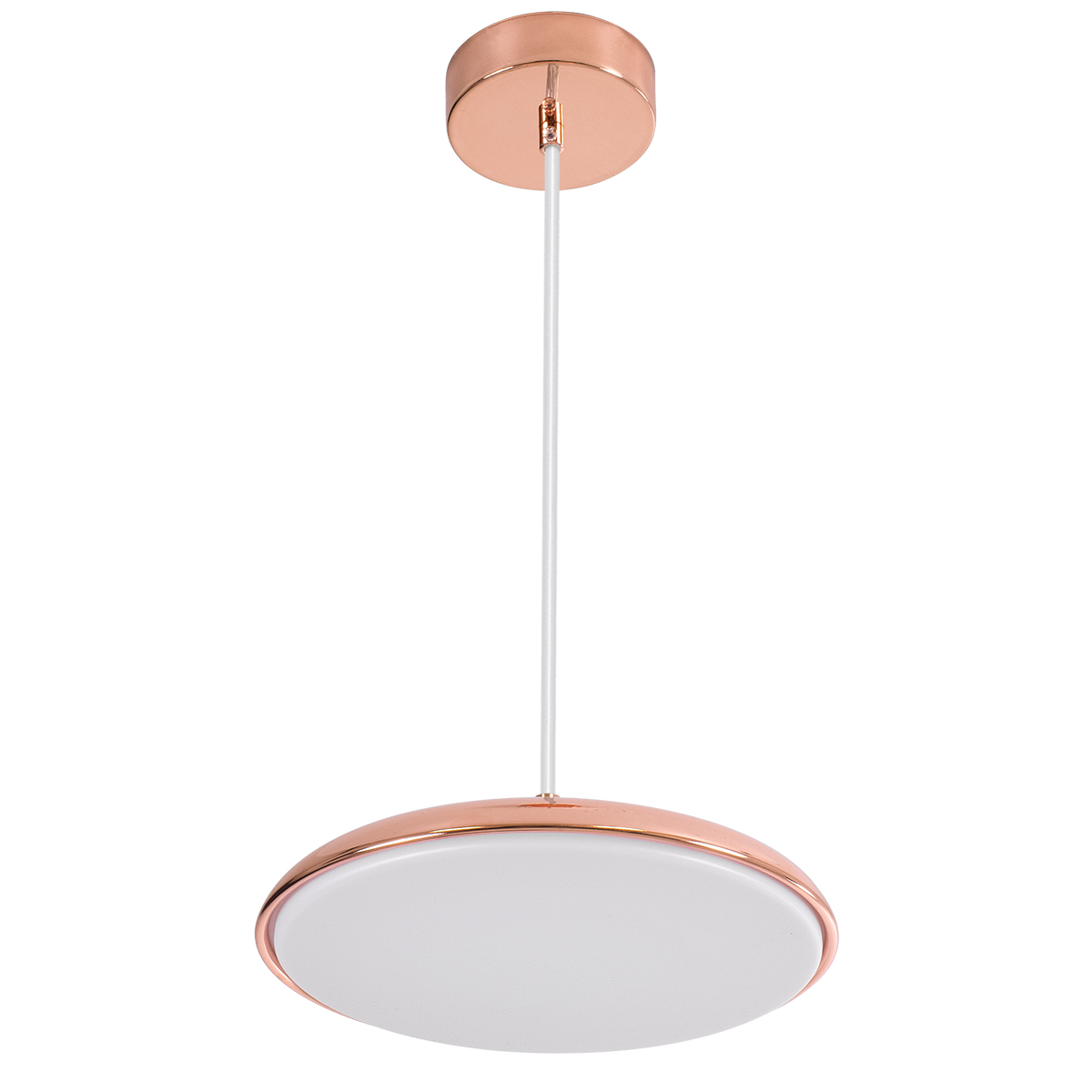 LEDTM® BARON 61253 Μοντέρνο Κρεμαστό Φωτιστικό Οροφής LED 12W 1440lm 120° AC 220-240V IP20 Ρυθμιζόμενο Λευκό CCT με On/Off 2700K/4500K/6000K - Lumileds SMD Chip - Ροζ Χρυσό - Μ25 x Π25 x Υ8cm - 3 Χρόνια Εγγύηση - Image 5