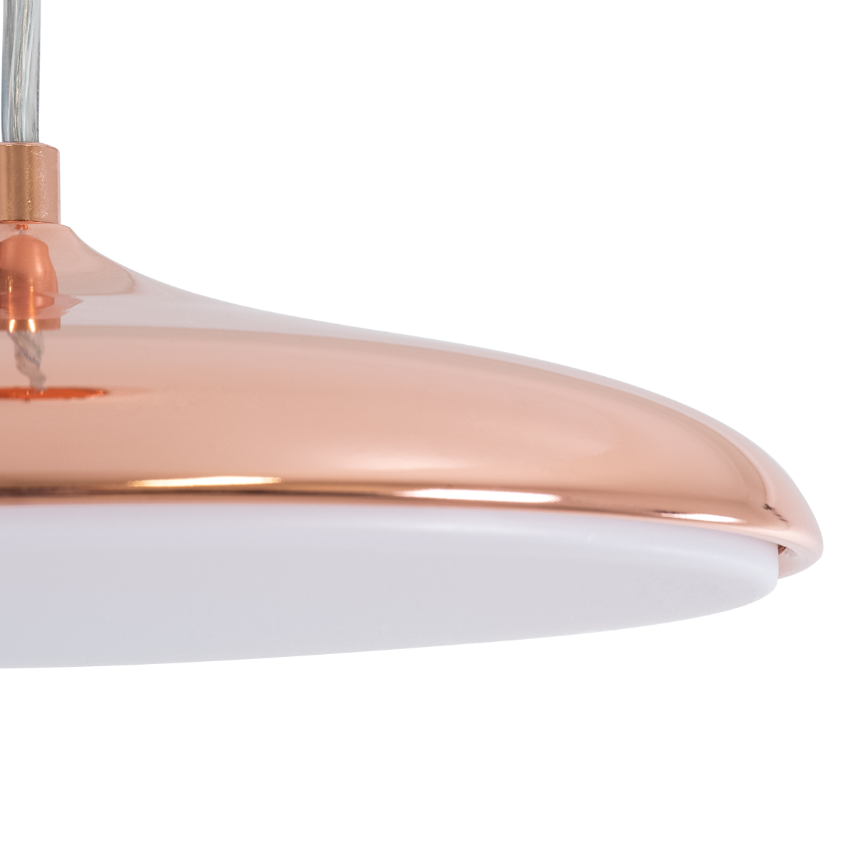 LEDTM® BARON 61253 Μοντέρνο Κρεμαστό Φωτιστικό Οροφής LED 12W 1440lm 120° AC 220-240V IP20 Ρυθμιζόμενο Λευκό CCT με On/Off 2700K/4500K/6000K - Lumileds SMD Chip - Ροζ Χρυσό - Μ25 x Π25 x Υ8cm - 3 Χρόνια Εγγύηση - Image 6