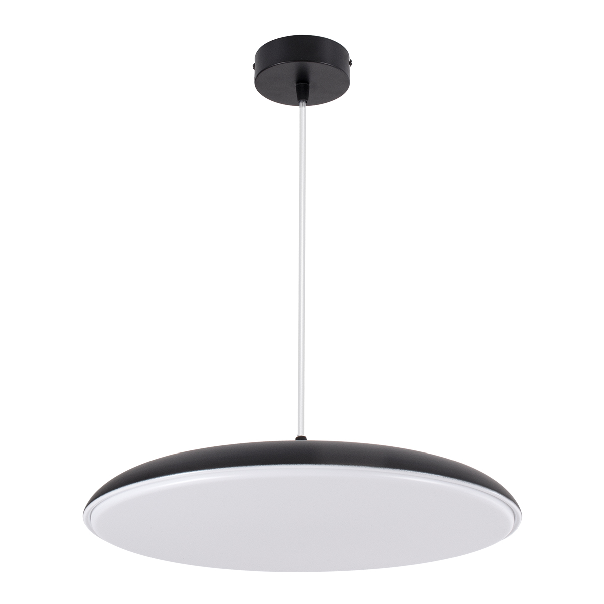 LEDTM® BARON 61254 Μοντέρνο Κρεμαστό Φωτιστικό Οροφής LED 24W 2880lm 120° AC 220-240V IP20 Ρυθμιζόμενο Λευκό CCT με On/Off 2700K/4500K/6000K - Lumileds SMD Chip - Μαύρο Ματ - Μ40 x Π40 x Υ10cm - 3 Χρόνια Εγγύηση - Image 5