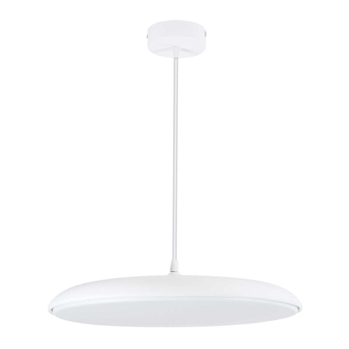 LEDTM® BARON 61255 Μοντέρνο Κρεμαστό Φωτιστικό Οροφής LED 24W 2880lm 120° AC 220-240V IP20 Ρυθμιζόμενο Λευκό CCT με On/Off 2700K/4500K/6000K - Lumileds SMD Chip - Λευκό Ματ - Μ40 x Π40 x Υ10cm - 3 Χρόνια Εγγύηση - Image 3