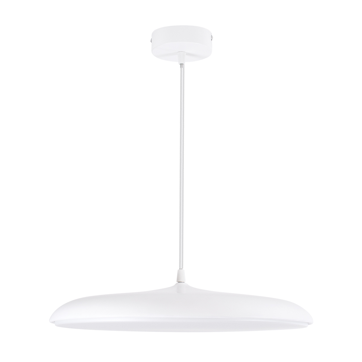 LEDTM® BARON 61255 Μοντέρνο Κρεμαστό Φωτιστικό Οροφής LED 24W 2880lm 120° AC 220-240V IP20 Ρυθμιζόμενο Λευκό CCT με On/Off 2700K/4500K/6000K - Lumileds SMD Chip - Λευκό Ματ - Μ40 x Π40 x Υ10cm - 3 Χρόνια Εγγύηση - Image 4