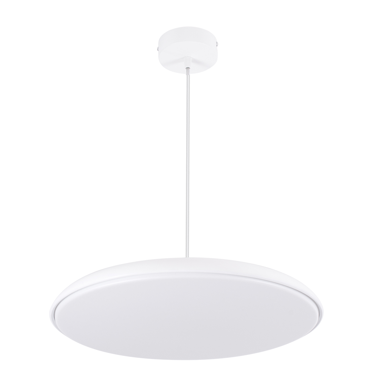 LEDTM® BARON 61255 Μοντέρνο Κρεμαστό Φωτιστικό Οροφής LED 24W 2880lm 120° AC 220-240V IP20 Ρυθμιζόμενο Λευκό CCT με On/Off 2700K/4500K/6000K - Lumileds SMD Chip - Λευκό Ματ - Μ40 x Π40 x Υ10cm - 3 Χρόνια Εγγύηση - Image 5