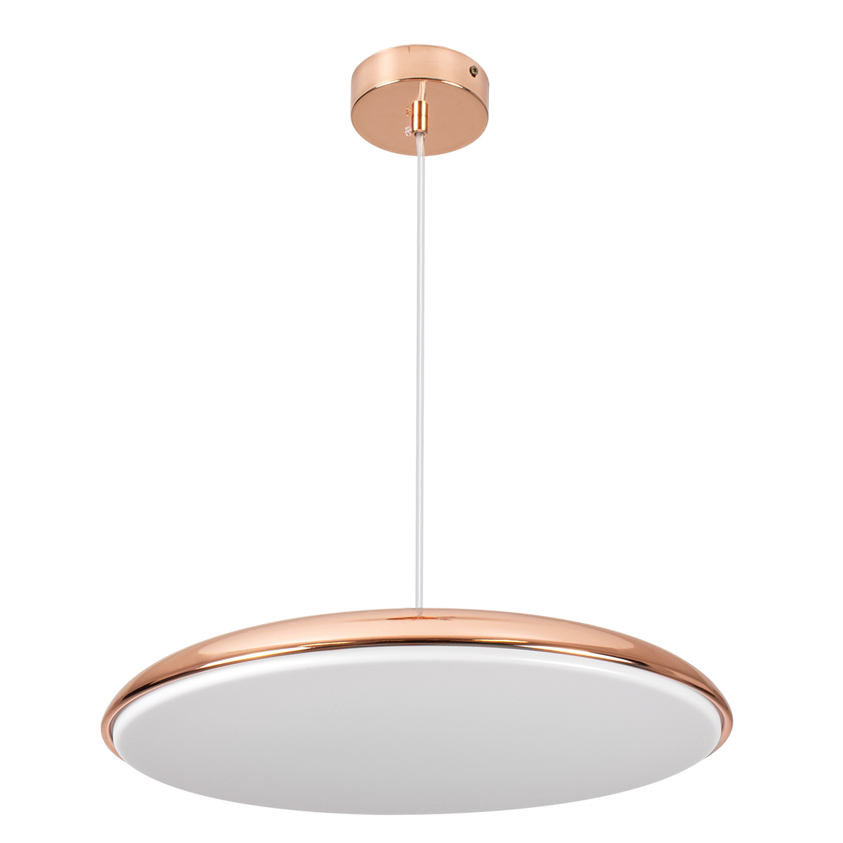 LEDTM® BARON 61256 Μοντέρνο Κρεμαστό Φωτιστικό Οροφής LED 24W 2880lm 120° AC 220-240V IP20 Ρυθμιζόμενο Λευκό CCT με On/Off 2700K/4500K/6000K - Lumileds SMD Chip - Ροζ Χρυσό - Μ40 x Π40 x Υ10cm - 3 Χρόνια Εγγύηση - Image 5