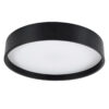 LEDTM® NARNIA 61257 Μοντέρνο Φωτιστικό Οροφής LED 75W 8625lm 120° AC 220-240V IP20 Ρυθμιζόμενο Λευκό CCT με Χειριστήριο από 2700K έως 6000K Dimmable - Lumileds SMD Chip - Μαύρο Ματ - Μ45 x Π45 x Υ8cm - 3 Χρόνια Εγγύηση - Image 3