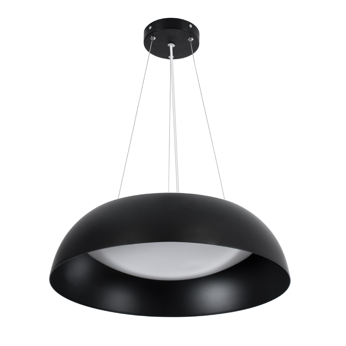 LEDTM® ANATOLIA 61267 Μοντέρνο Κρεμαστό Φωτιστικό Οροφής LED 60W 6900lm 120° AC 220-240V IP20 Ρυθμιζόμενο Λευκό CCT με Χειριστήριο από 2700K έως 6000K Dimmable - Lumileds SMD Chip - Μαύρο Ματ - Μ43 x Π43 x Υ11cm - 3 Χρόνια Εγγύηση - Image 3