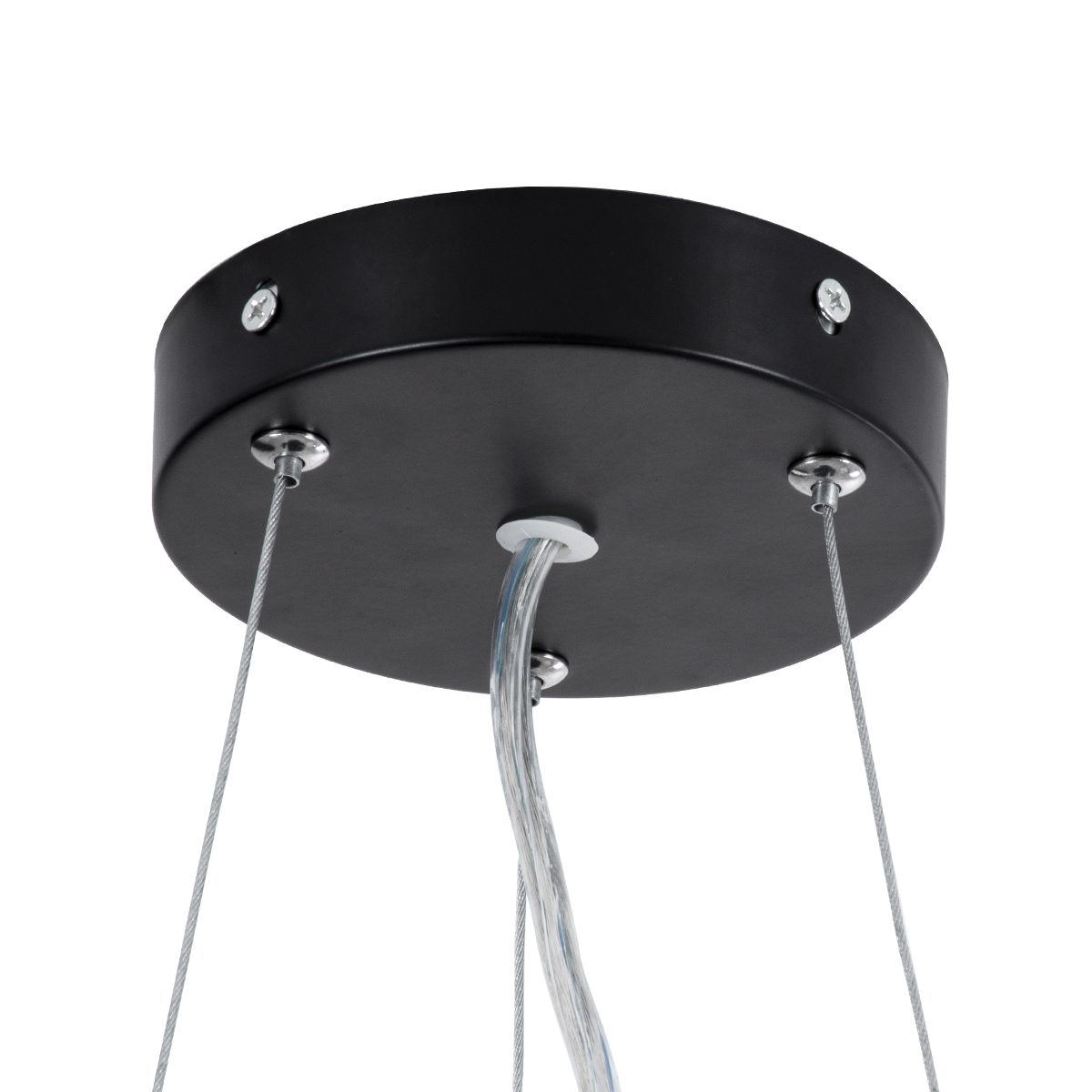 LEDTM® ANATOLIA 61267 Μοντέρνο Κρεμαστό Φωτιστικό Οροφής LED 60W 6900lm 120° AC 220-240V IP20 Ρυθμιζόμενο Λευκό CCT με Χειριστήριο από 2700K έως 6000K Dimmable - Lumileds SMD Chip - Μαύρο Ματ - Μ43 x Π43 x Υ11cm - 3 Χρόνια Εγγύηση - Image 7