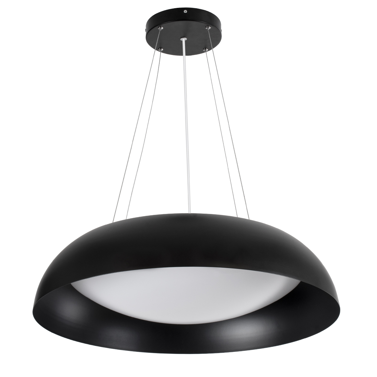 LEDTM® ANATOLIA 61269 Μοντέρνο Κρεμαστό Φωτιστικό Οροφής LED 75W 8625lm 120° AC 220-240V IP20 Ρυθμιζόμενο Λευκό CCT με Χειριστήριο από 2700K έως 6000K Dimmable - Lumileds SMD Chip - Μαύρο Ματ - Μ60 x Π60 x Υ12.5cm - 3 Χρόνια Εγγύηση - Image 3