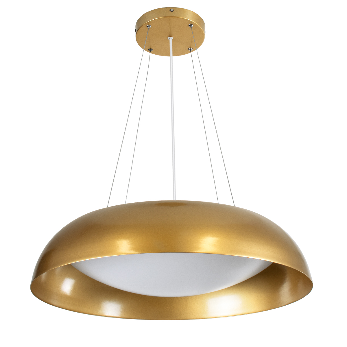 LEDTM® ANATOLIA 61270 Μοντέρνο Κρεμαστό Φωτιστικό Οροφής LED 75W 8625lm 120° AC 220-240V IP20 Ρυθμιζόμενο Λευκό CCT με Χειριστήριο από 2700K έως 6000K Dimmable - Lumileds SMD Chip - Χρυσό - Μ60 x Π60 x Υ12.5cm - 3 Χρόνια Εγγύηση - Image 3