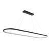 LEDTM® BOLIVAR 61271 Μοντέρνο Κρεμαστό Φωτιστικό Οροφής LED 54W 6210lm 360° AC 220-240V IP20 Ρυθμιζόμενο Λευκό CCT με Χειριστήριο από 2700K έως 6000K Dimmable - Lumileds SMD Chip - Μαύρο Ματ - Μ120 x Π30 x Υ2cm - 3 Χρόνια Εγγύηση - Image 3