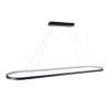 LEDTM® BOLIVAR 61271 Μοντέρνο Κρεμαστό Φωτιστικό Οροφής LED 54W 6210lm 360° AC 220-240V IP20 Ρυθμιζόμενο Λευκό CCT με Χειριστήριο από 2700K έως 6000K Dimmable - Lumileds SMD Chip - Μαύρο Ματ - Μ120 x Π30 x Υ2cm - 3 Χρόνια Εγγύηση - Image 6
